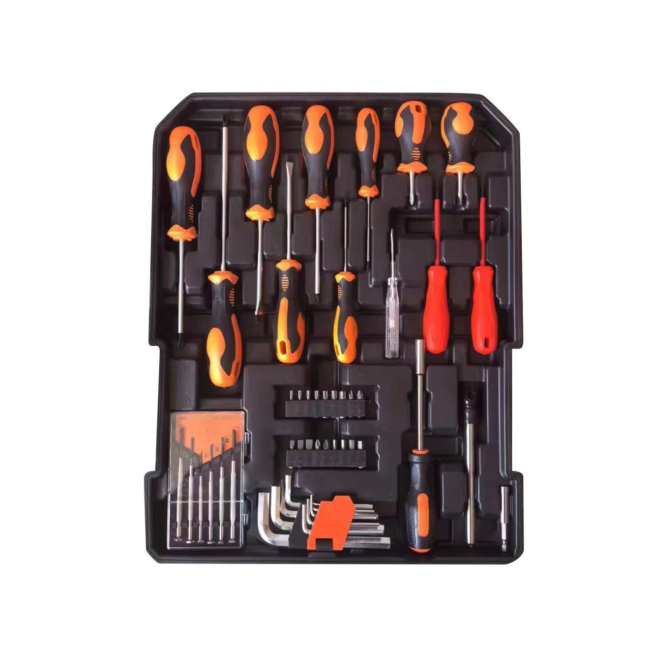 Socket Set - OEMハンドツールコンビネーションセット クロムバナジウム鋼 ラチェットレンチソケットセット ハードケース付き 車修理用