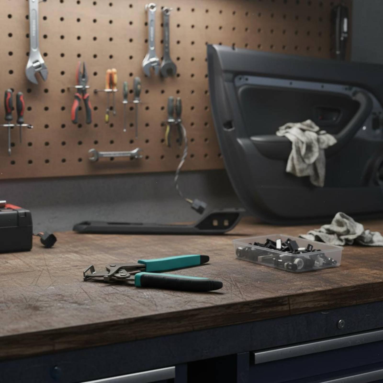 Automotive Tools - 車用クリップリムーバー 自動車用圧着ペンチ プロフェッショナルクリッププーラー 車内トリムパネル修理用ツール