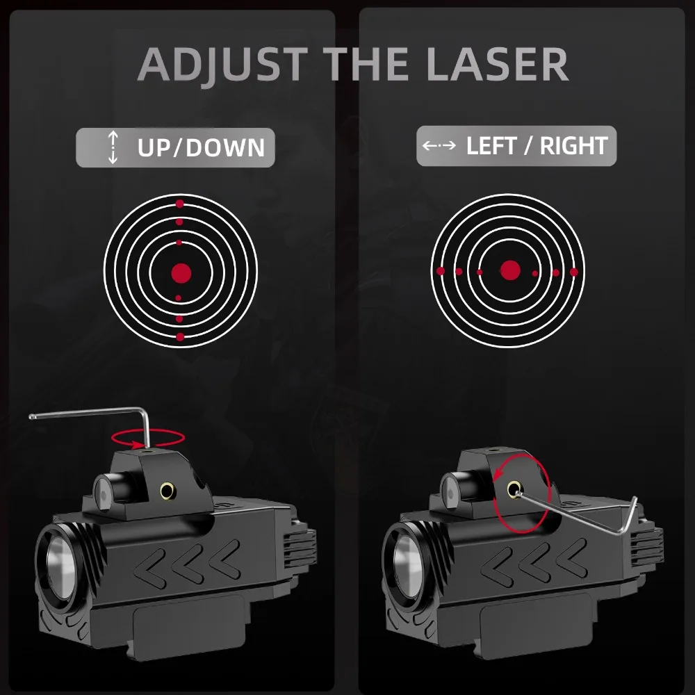 800 ルーメン戦術 LED 懐中電灯コンボグリーン/レッド - Timing Light Gun のレビューと価格