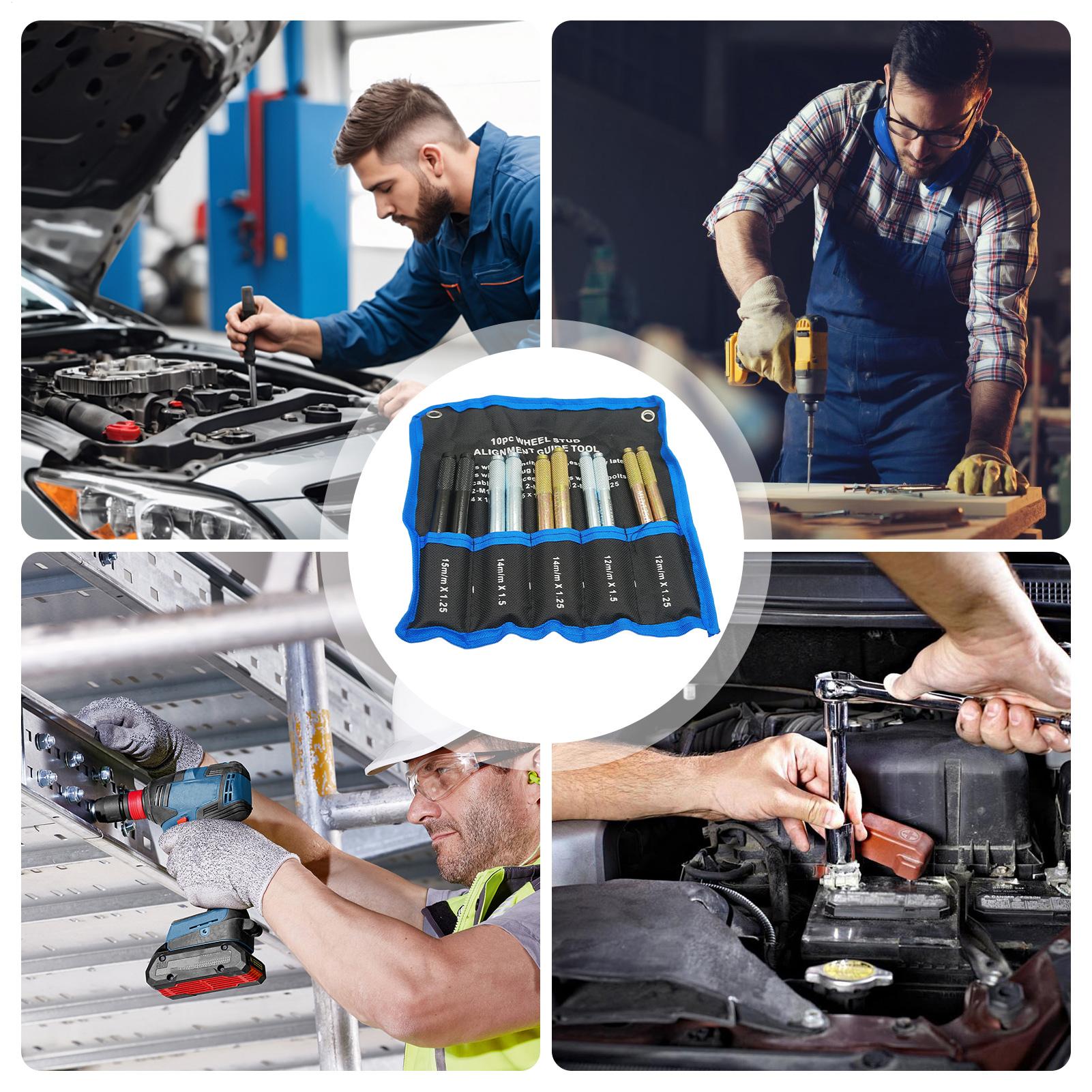 ホイールアライメント用スタッドピン 10個入り。汎用タイプで - Automotive Tools のレビューと価格