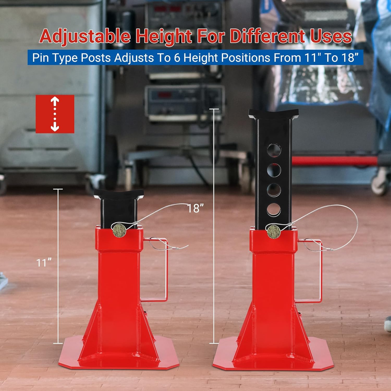 車載ジャッキスタンド スチール製 12トン耐荷重 レッド ヘ - Car Jack のレビューと価格