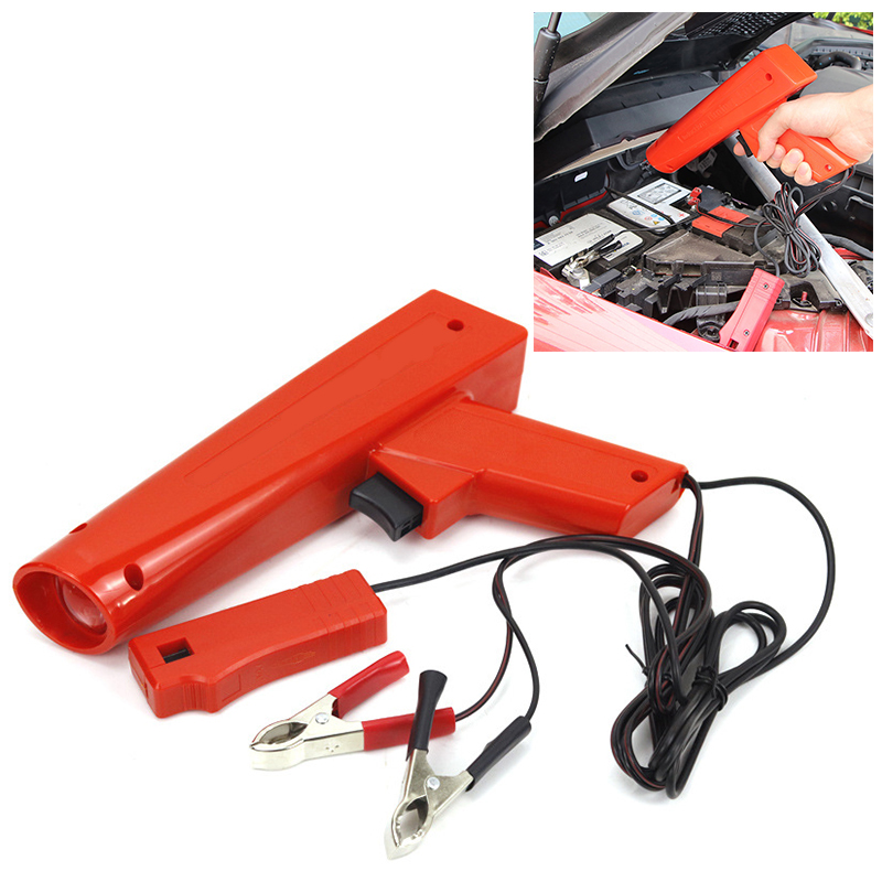 車のモーターサイクルエンジン点火タイミングガン、プロの誘導ス - Timing Light Gun のレビューと価格