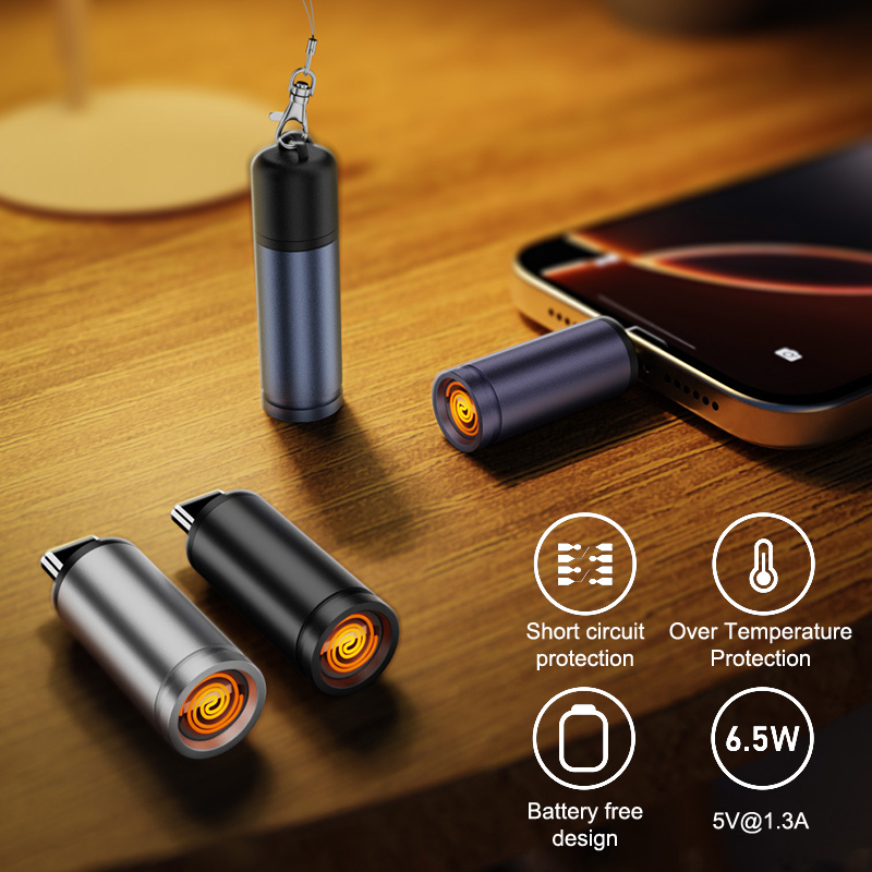 ポータブルタイプCミニライター、吹き付け点火、炎や電池不要、 - Spark Plug のレビューと価格