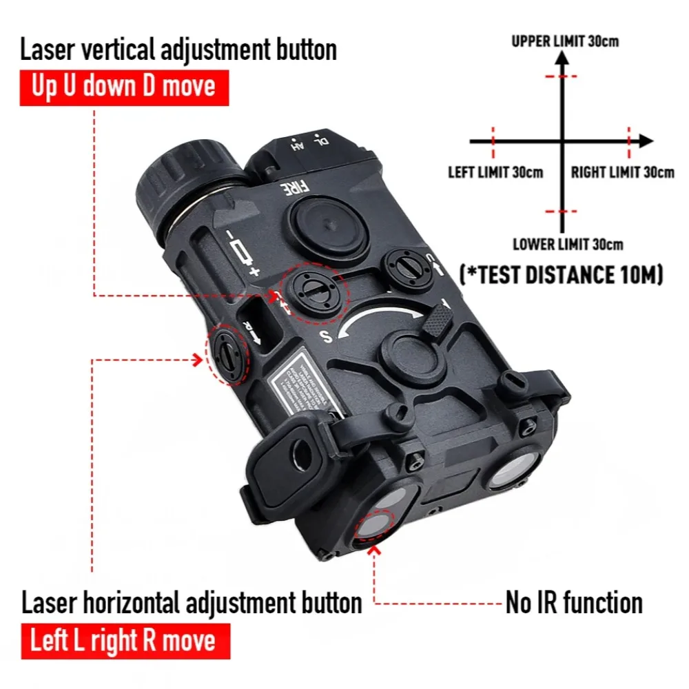 戦術用OGLナイロン製プラスチックLED懐中電灯、赤緑青レー - Timing Light Gun のレビューと価格
