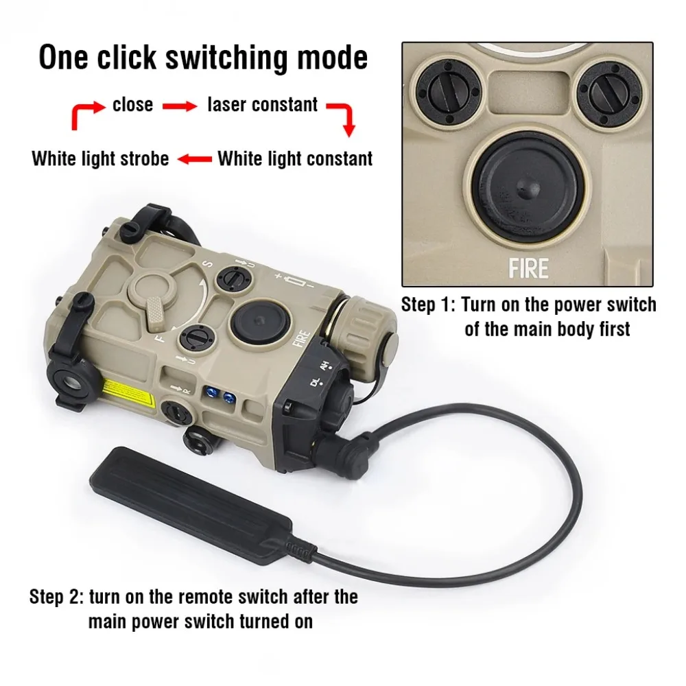 戦術用OGLナイロン製プラスチックLED懐中電灯、赤緑青レー - Timing Light Gun のレビューと価格